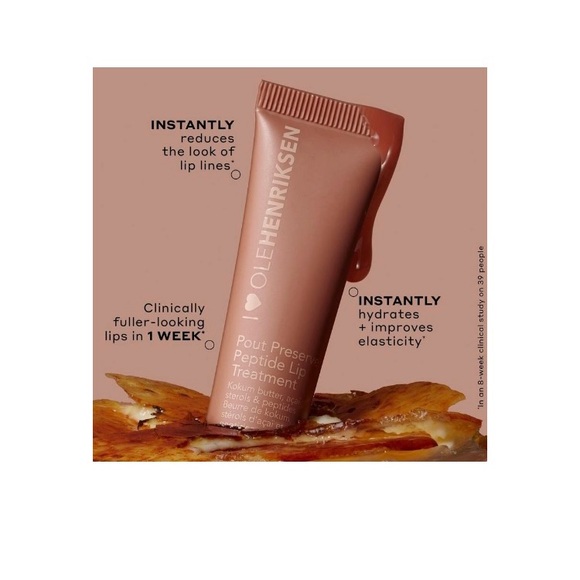 OleHenriksen Pout Preserve Hydrating Peptide Lip Treatment Crème Brûlée - Picture 9 of 14